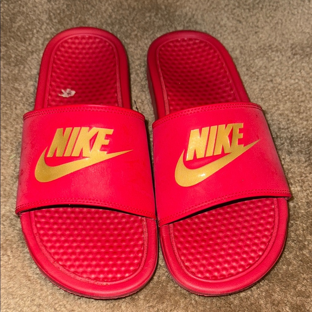 Nike Red Slides